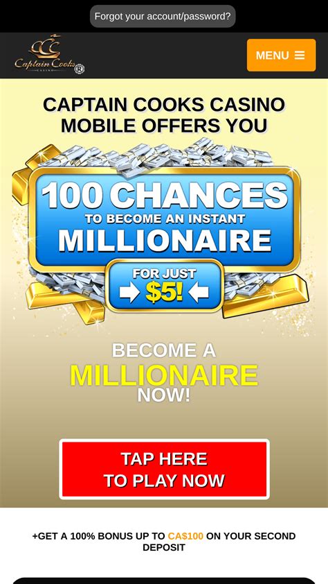 captain cooks casino mobile